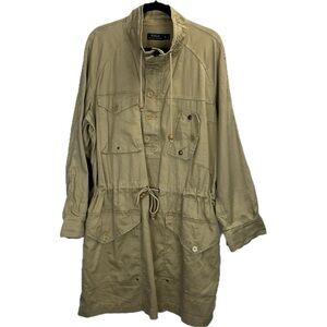 Polo Ralph Lauren Women’s Parka Military Jacket Tan Utility Coat Size XL